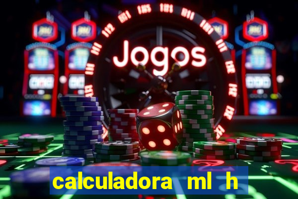 calculadora ml h para mcg kg min